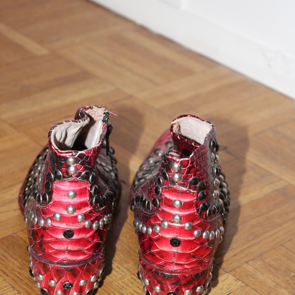 Free People Western Style Studded Ankle Boots - Picture 3 of 6